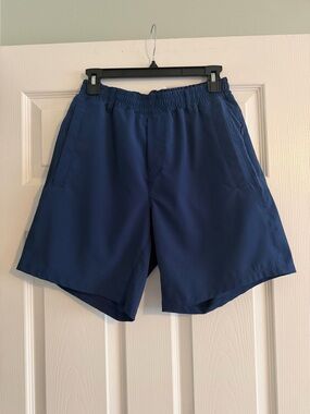 Freeballers by Meriplex Apparel Men's Navy Performance Shorts - Elastic Waist